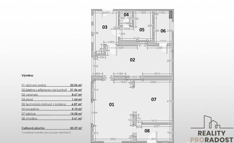 Prodej rodinného domu, Netřebice, 85 m2