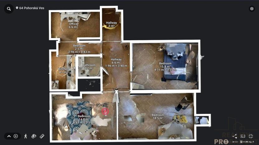 Prodej bytu 4+1, Pohorská Ves, 80 m2