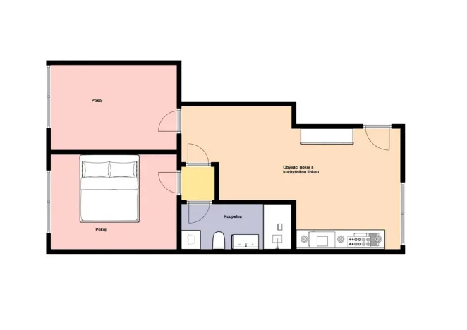 Pronájem bytu 3+kk, Praha - Břevnov, Nad motolskou nemocnicí, 54 m2