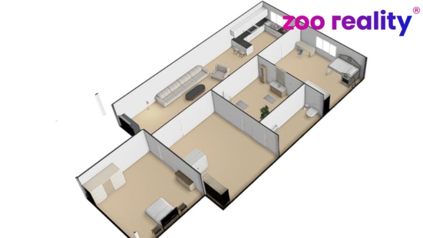 Prodej bytu 2+1, Chomutov, Komenského, 61 m2