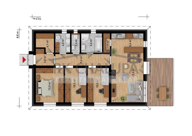 Prodej rodinného domu, Hluboká nad Vltavou, Třešňovka, 104 m2