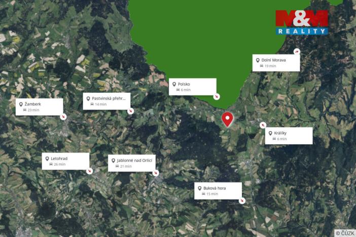 Prodej pozemku pro bydlení, Králíky - Dolní Boříkovice, 1000 m2