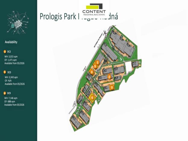 Pronájem skladu, Rudná, K Vypichu, 3434 m2