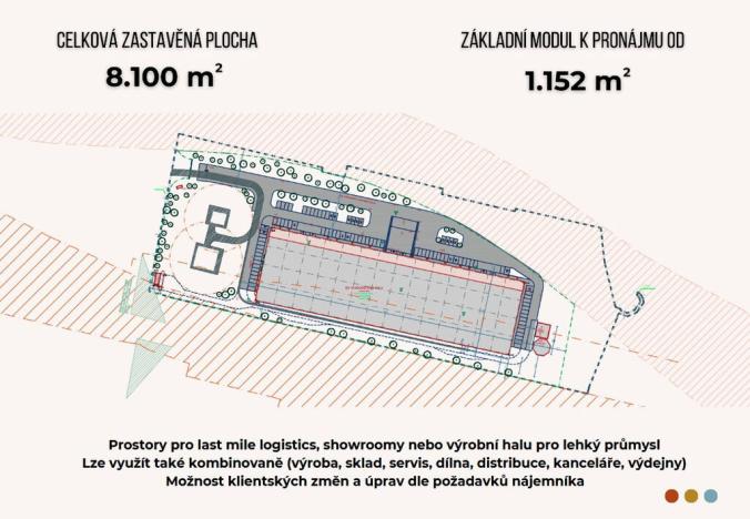Pronájem skladu, Ostrava - Slezská Ostrava, Podzámčí, 3500 m2