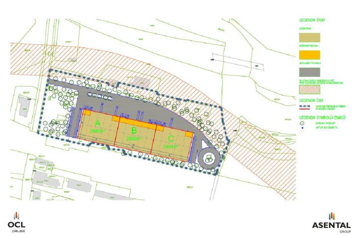 Pronájem skladu, Ostrava - Slezská Ostrava, Podzámčí, 3500 m2