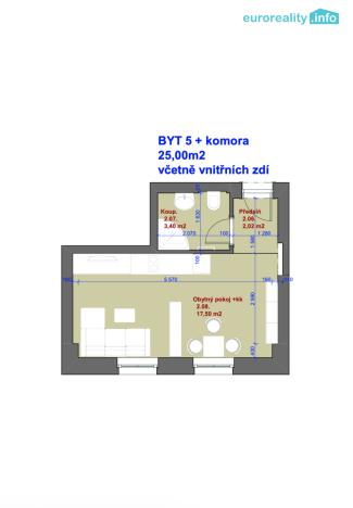 Prodej bytu 1+kk, Mariánské Lázně, Hlavní třída, 25 m2