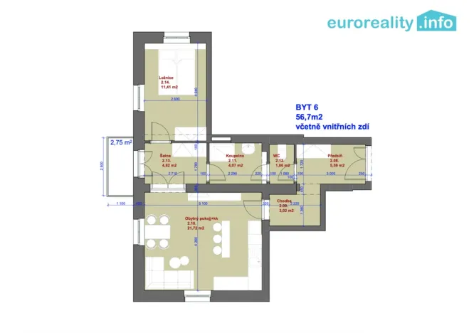 Prodej bytu 2+kk, Mariánské Lázně, Hlavní třída, 56 m2