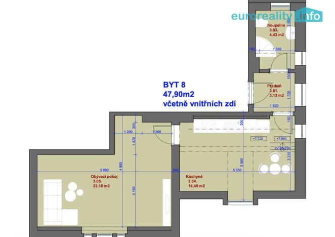 Prodej bytu 2+kk, Mariánské Lázně, Hlavní třída, 47 m2
