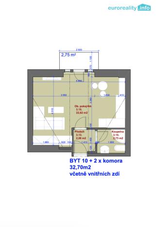 Prodej bytu 1+kk, Mariánské Lázně, Hlavní třída, 32 m2
