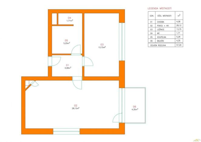 Pronájem bytu 2+kk, Litomyšl, Z. Kopala, 58 m2