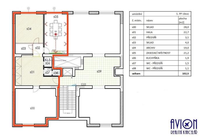 Pronájem kanceláře, Praha - Smíchov, Bozděchova, 103 m2