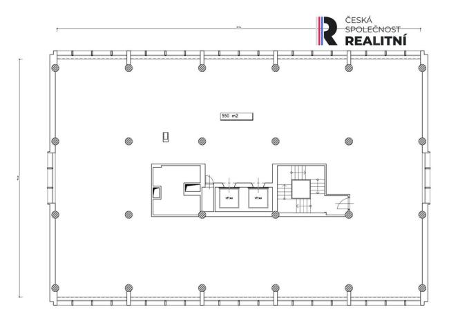 Pronájem kanceláře, Zlín - Louky, třída Tomáše Bati, 550 m2
