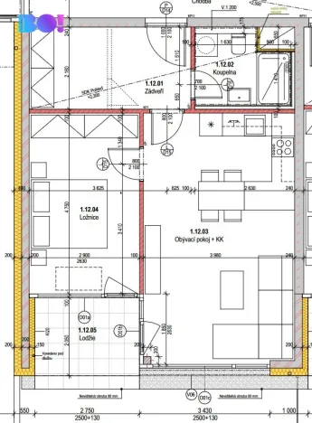 Pronájem bytu 2+kk, Ostrava, U Hájenky, 55 m2
