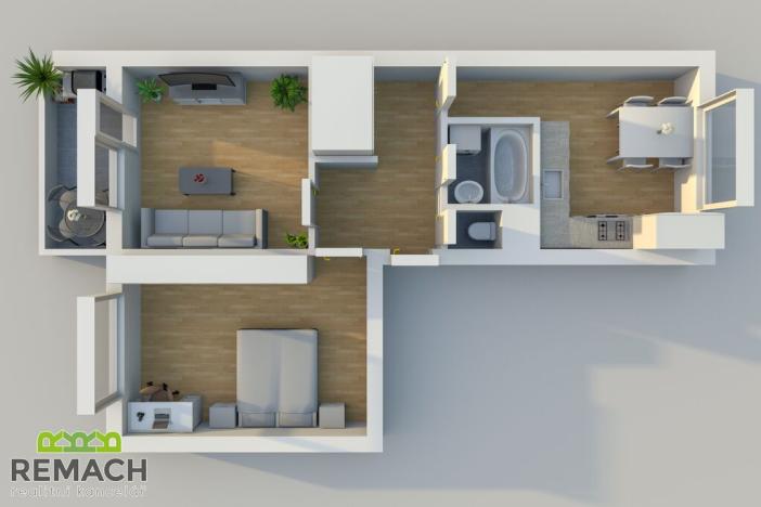 Pronájem bytu 2+1, Uherské Hradiště - Jarošov, 57 m2