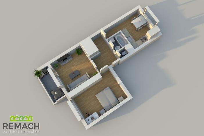 Pronájem bytu 2+1, Uherské Hradiště - Jarošov, 57 m2