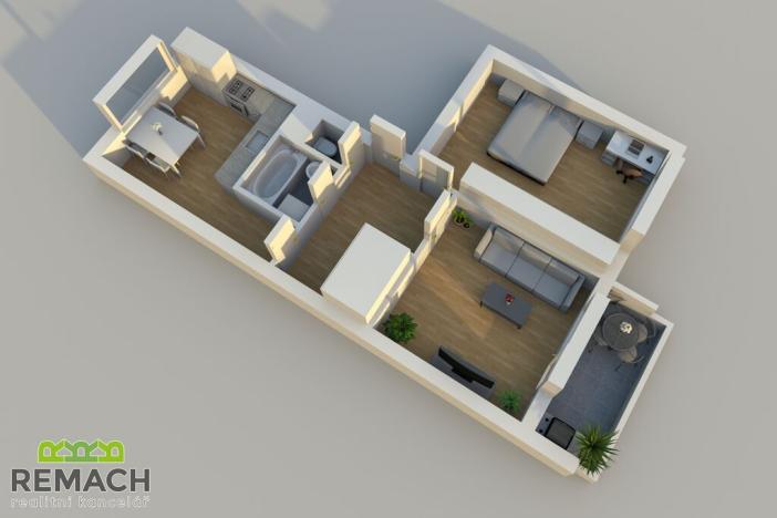 Pronájem bytu 2+1, Uherské Hradiště - Jarošov, 57 m2