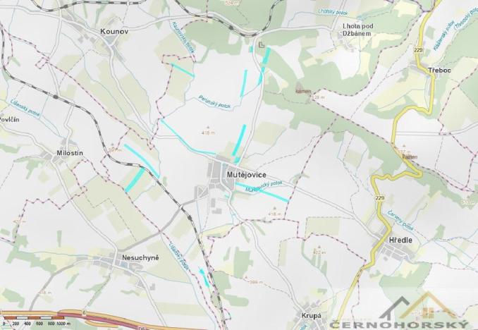 Prodej pole, Mutějovice, 193722 m2