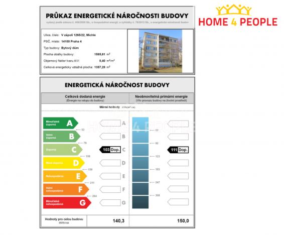 Pronájem bytu 2+1, Praha - Michle, V zápolí, 43 m2