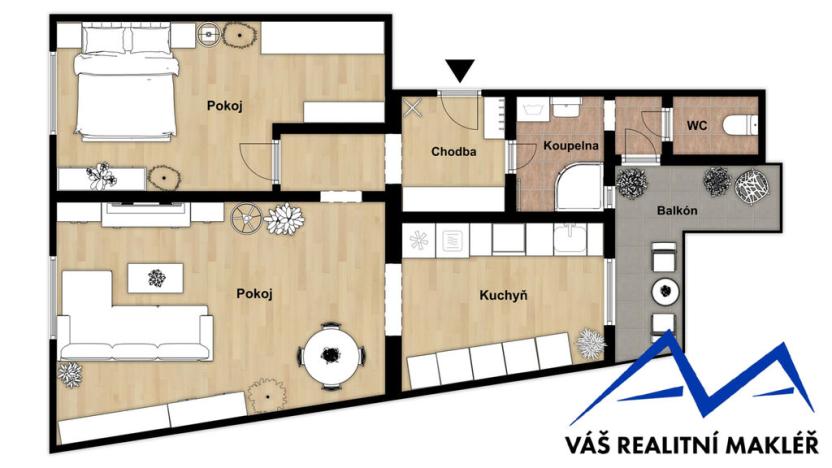 Prodej bytu 2+1, Český Těšín, Ostravská, 67 m2