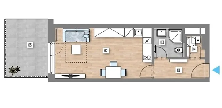 Prodej bytu 1+kk, Praha - Zličín, Strážovická, 33 m2