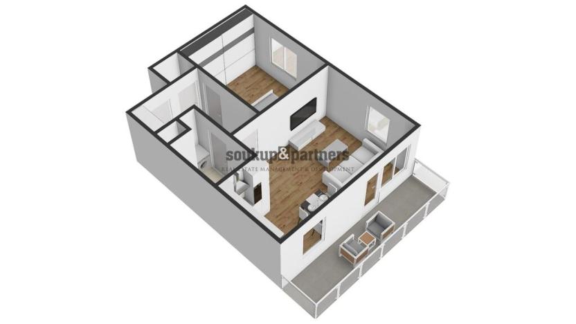 Prodej bytu 2+kk, Praha - Prosek, Čakovická, 52 m2