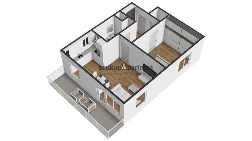 Prodej bytu 2+kk, Praha - Prosek, Čakovická, 52 m2