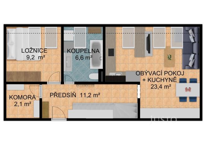 Prodej bytu 4+kk, Písek, Budějovická, 93 m2