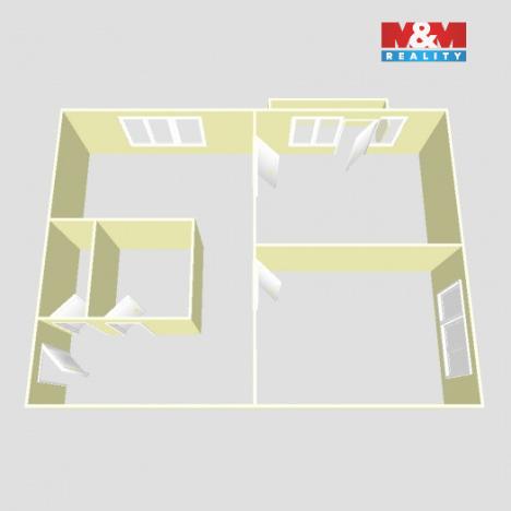 Prodej bytu 2+1, Most, 1. máje, 53 m2