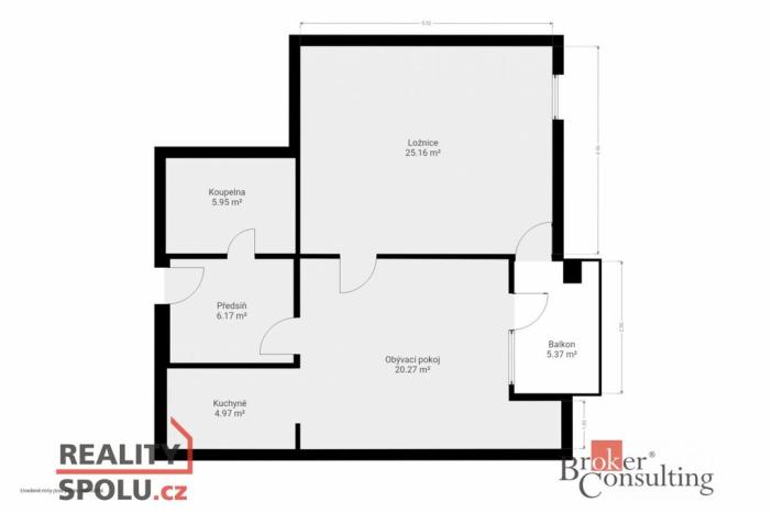 Pronájem bytu 2+kk, Plzeň - Severní Předměstí, Brněnská, 63 m2