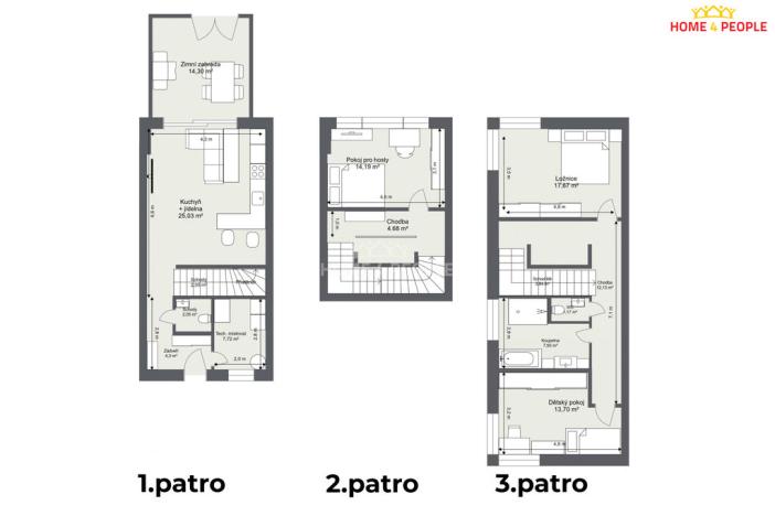 Prodej bytu 4+kk, Praha - Koloděje, Podzámecká, 125 m2
