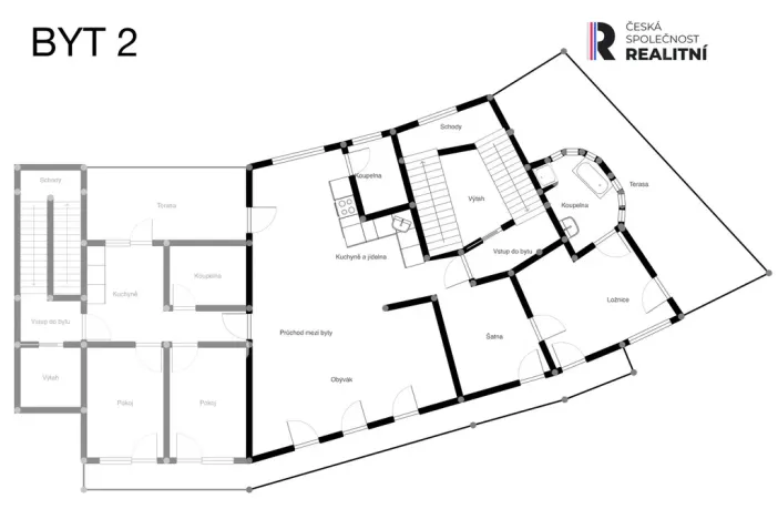 Prodej atypického bytu, Kroměříž, náměstí Míru, 178 m2