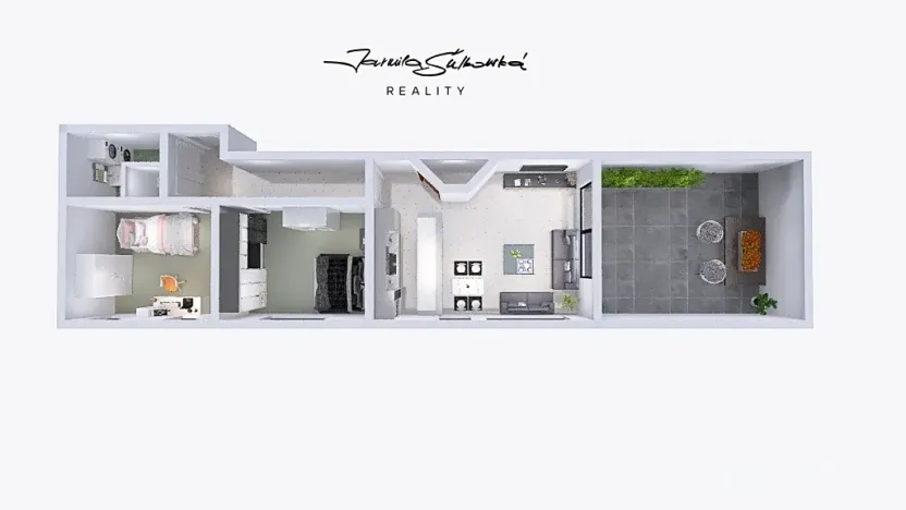 Pronájem bytu 3+kk, Olomouc, Bacherova, 72 m2