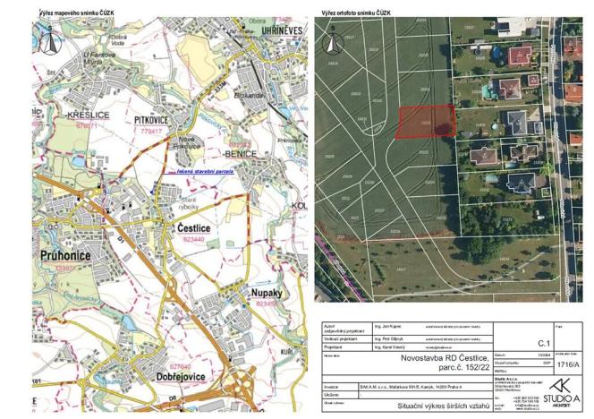 Prodej pozemku pro bydlení, Čestlice, 722 m2
