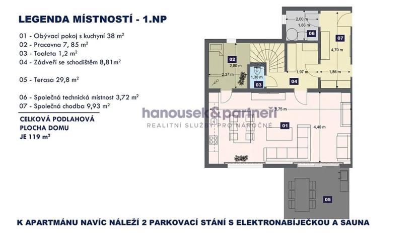 Prodej bytu 3+kk, Volary, 119 m2