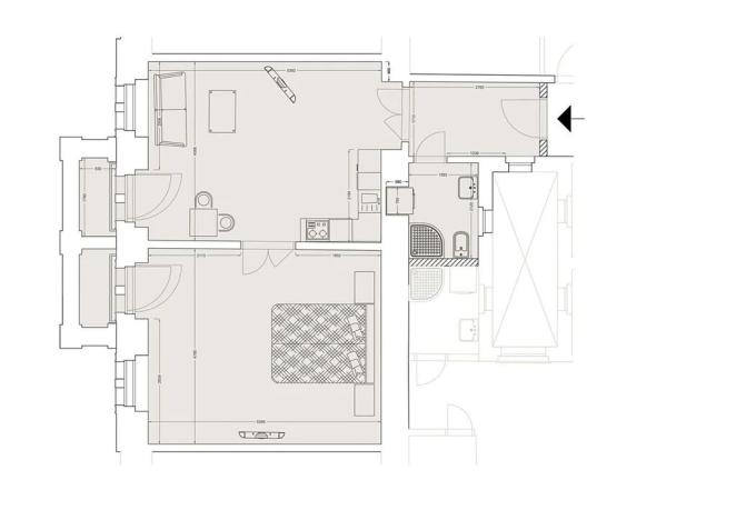 Pronájem bytu 2+kk, Praha - Nové Město, Lípová, 61 m2