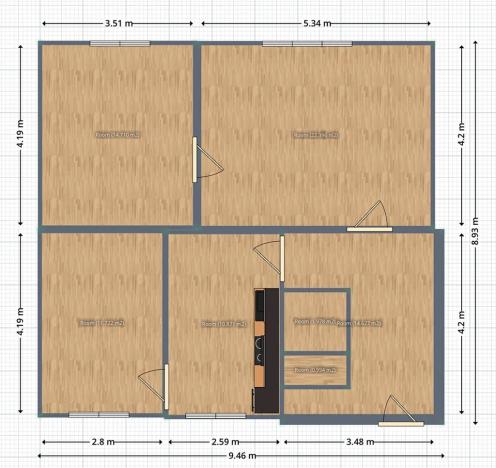 Prodej bytu 3+1, Praha - Kbely, Martinická, 75 m2