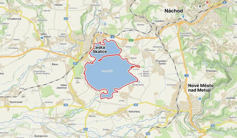 Pronájem rybníku, Česká Skalice, 2000000 m2