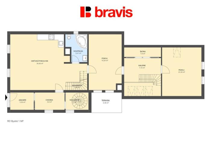 Prodej rodinného domu, Bystré, Na příkopech, 288 m2