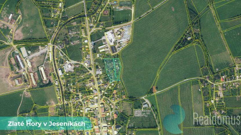 Prodej zahrady, Zlaté Hory, 592 m2