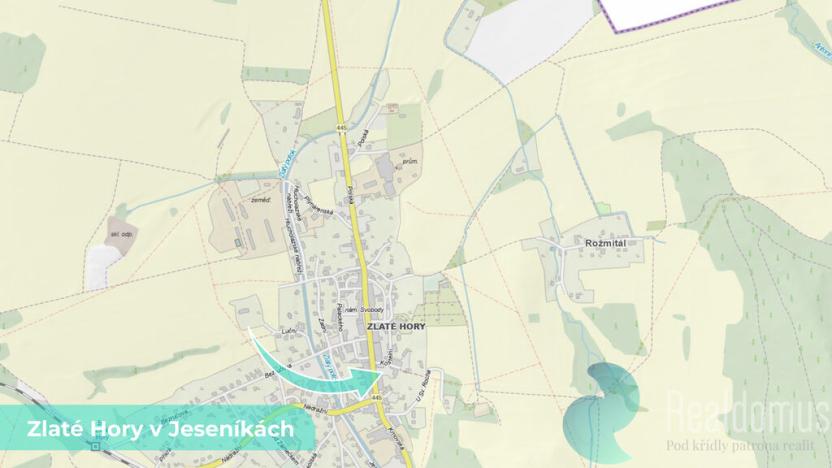 Prodej zahrady, Zlaté Hory, 592 m2