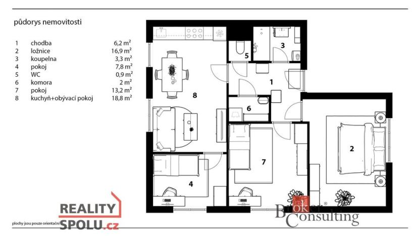 Prodej bytu 4+kk, Zásmuky - Sobočice, 70 m2