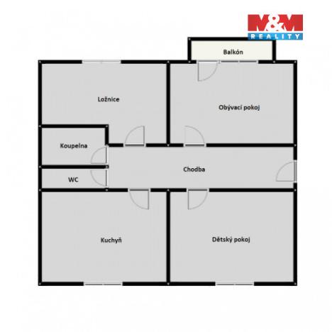 Prodej bytu 3+1, Teplice - Prosetice, Pod hvězdárnou, 74 m2