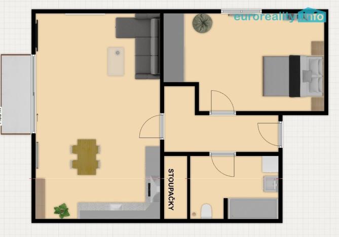 Prodej bytu 2+kk, Plzeň, Poděbradova, 63 m2