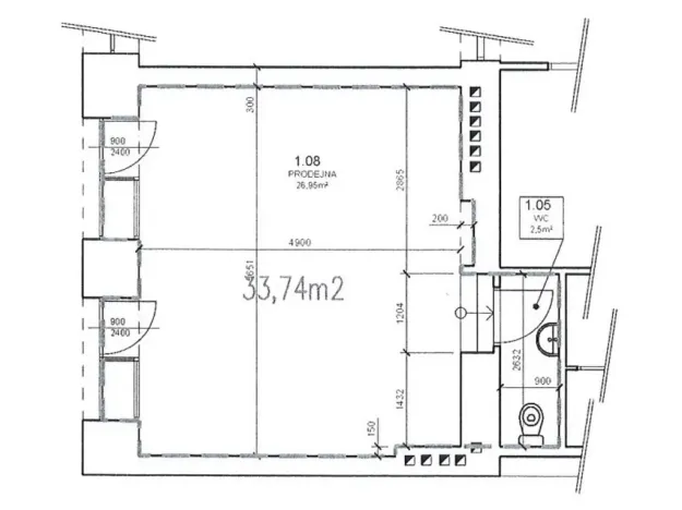 Prodej obchodního prostoru, Praha - Nusle, 34 m2
