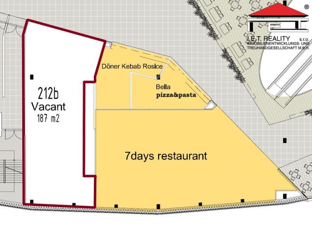 Pronájem restaurace, Brno - Dolní Heršpice, Vídeňská, 187 m2