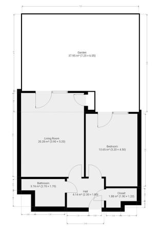 Pronájem bytu 2+kk, Praha - Uhříněves, Karla Guta, 49 m2
