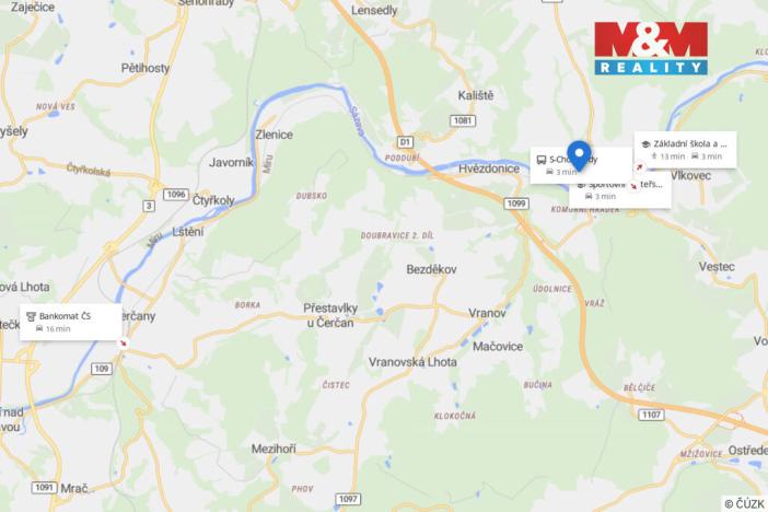 Prodej pozemku pro bydlení, Chocerady, 1057 m2