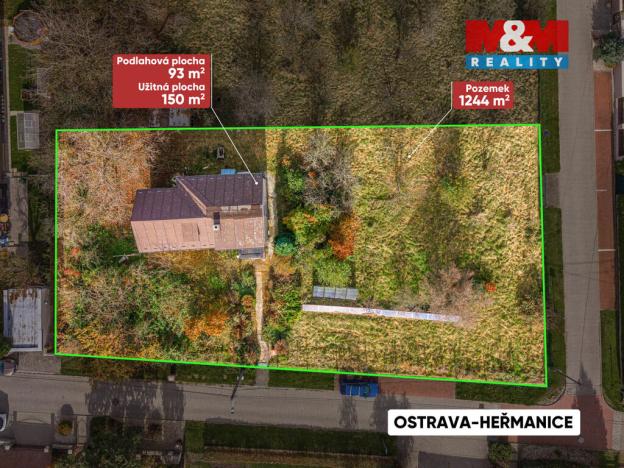 Prodej rodinného domu, Ostrava - Heřmanice, Nad Dvorem, 93 m2