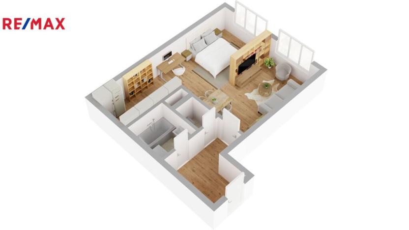 Pronájem bytu 1+kk, Hradec Králové - Nový Hradec Králové, Mrštíkova, 55 m2