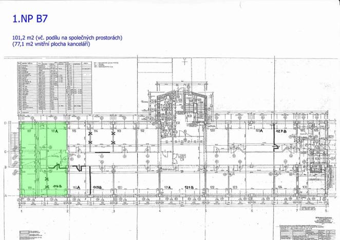Pronájem kanceláře, Praha - Prosek, Litvínovská, 101 m2